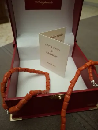 Collana e bracciale corallo rosso Salvatore Catald