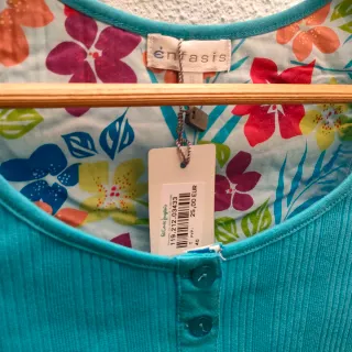 Camisón algodón turquesa Talla m