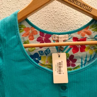 Camisón algodón turquesa Talla m