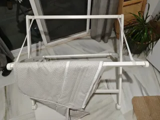 Minicuna madera con ruedas