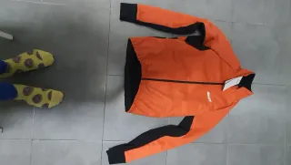 Chaqueta Santini Naranja y Negra talla XS