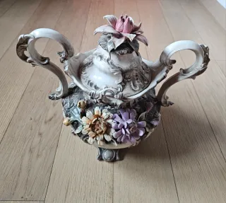 Coppia vasi/brocca ceramica vintage Made in Italy