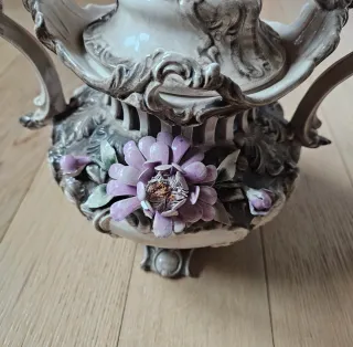 Coppia vasi/brocca ceramica vintage Made in Italy
