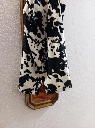 Falda terciopelo estampado vaca