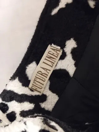 Falda terciopelo estampado vaca