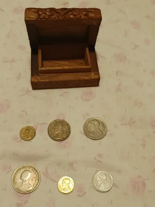 Monedas antiguas de TAILANDIA. En preciosa caja