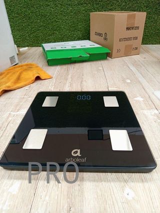 Báscula de baño - 200 kg, Negro