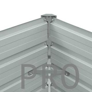 Macetero metálico negro - jardín