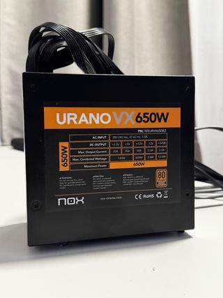 Fuente Alimentación NOX Urano VX 650W Bronze