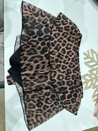 Falda leopardo con lazo