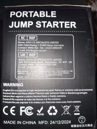 Arrancador Coche Brpom 6000A Nuevo