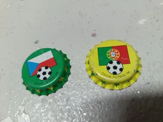 Chapas Fútbol 96 (Rep. Checa y Portugal)