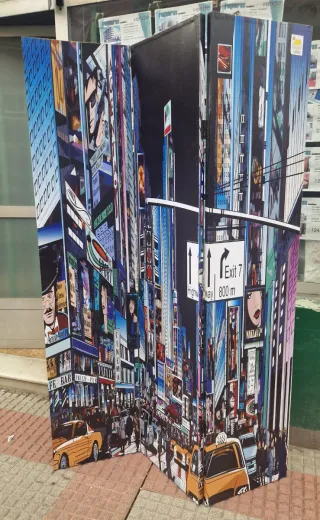 Biombo decorativo 3 partes