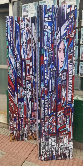 Biombo decorativo 3 partes