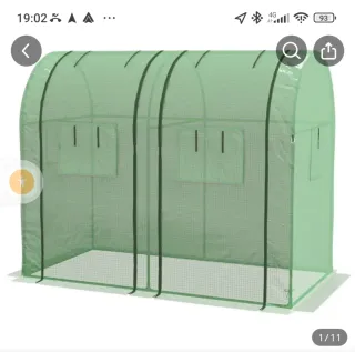 Invernadero verde 1,83x1,50x95