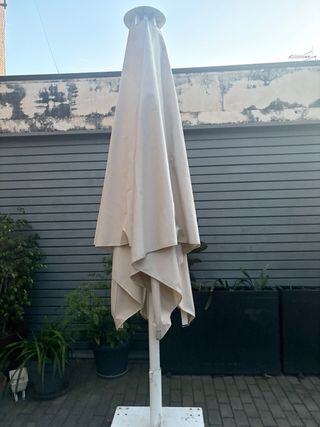 Parasol terraza bar aluminio mástil 70mm + base