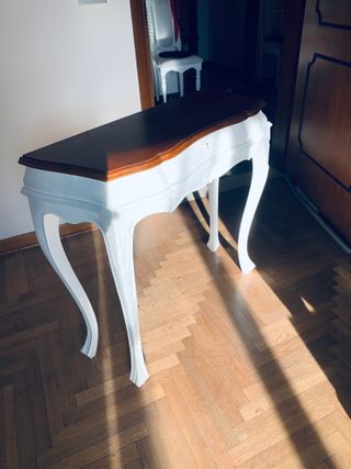 Consolle da parete in legno e plastica