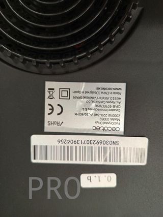 Placa inducción - Full Crystal Onyx 2000 - Cecotec