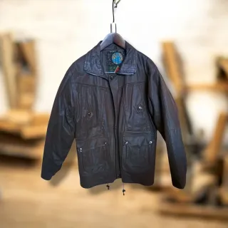 Chaqueta Piel hombre M NUEVA acolchada