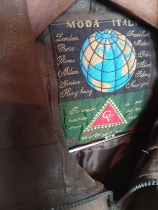 Chaqueta Piel hombre M NUEVA acolchada