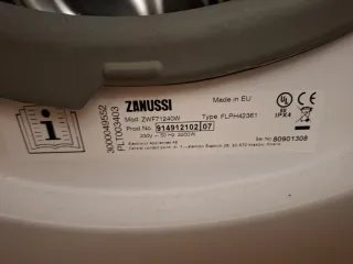 Lavadora Zanussi 7kg 1200rpm