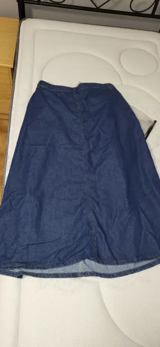 Falda vaquera larga azul