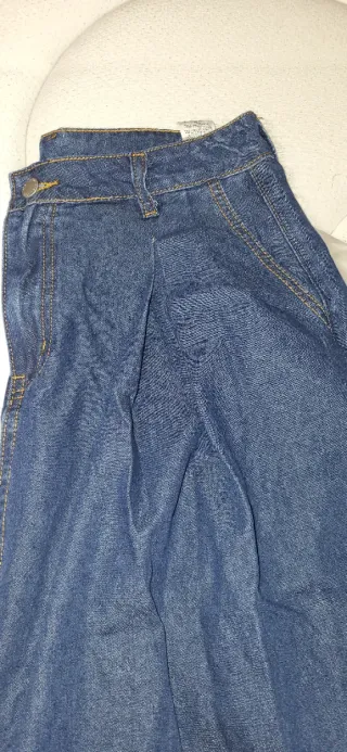 Falda vaquera larga azul