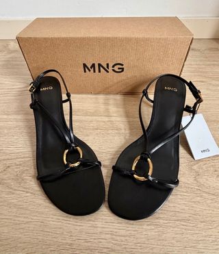 Sandalias negras Mango NUEVAS