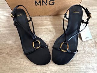 Sandalias negras Mango NUEVAS