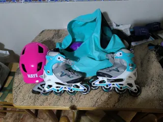 Patines Oxelo Talla 29-32 + Bolsa y Protecciones
