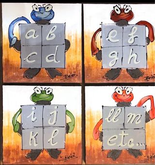 Cuadros infantiles de madera