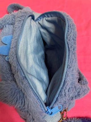 Bolso Peluche Stitch Disney Azul y Rosa