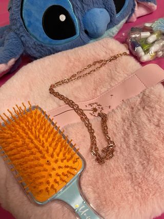 Bolso Peluche Stitch Disney Azul y Rosa