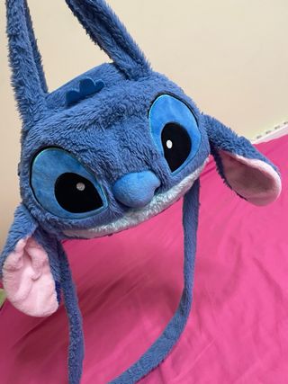 Bolso Peluche Stitch Disney Azul y Rosa