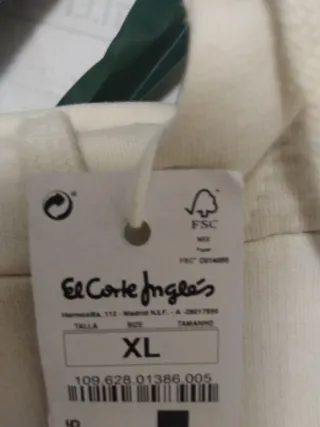 Sudadera beige hombre talla XL a estrenar