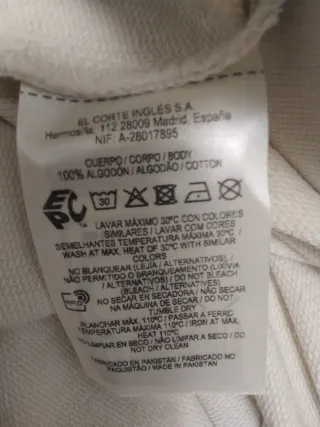 Sudadera beige hombre talla XL a estrenar