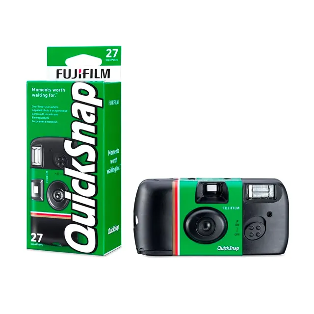2x Fuji QuickSnap Cámara Desechable con Flash