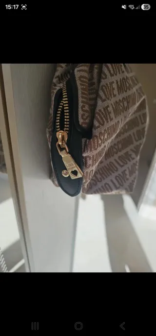 Borsa Moschino Vintage Beige/Marrone