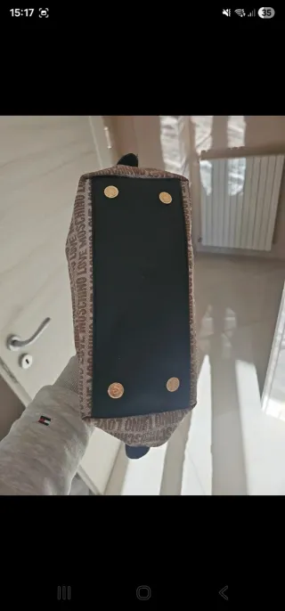 Borsa Moschino Vintage Beige/Marrone