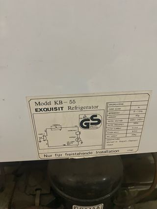 mini nevera Exquisit Blanca, camping, caravana.