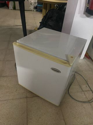 mini nevera Exquisit Blanca, camping, caravana.