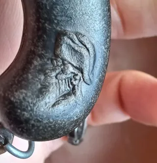 Portachiavi moschetto pirata vintage