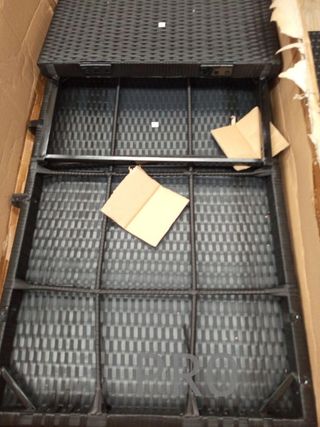 Banco jardín vidaXL ratán negro