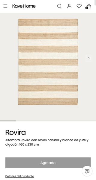 Alfombra Yute Kave Home Beige/Marrón