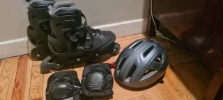 Patines en línea Talla 46 + Rodilleras y Casco