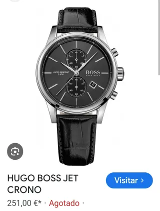 Reloj Hugo Boss Jet Cronógrafo Negro/Plata
