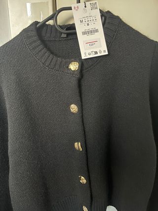 Jersey Zara Negro Talla M