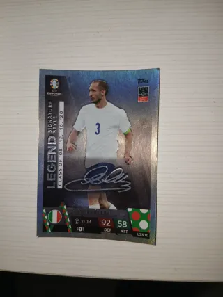 Cromo Giorgio Chiellini Euro 2024 Legend Firmado