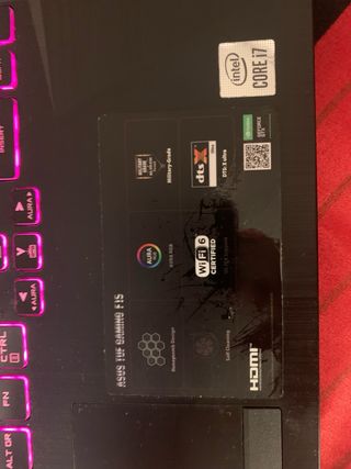 Portátil Asus TUF Gaming F15 Intel Core i7