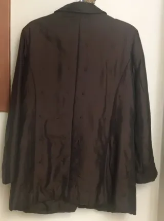 Chaquetón Punto Roma Marrón Talla 44